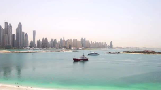 Dubai Emirados Árabes Unidos Março Localizado Palm Jumeirah Fairmont Palm — Vídeo de Stock