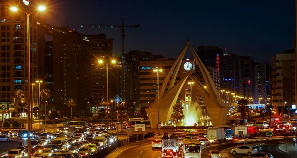 Dubai Uae Dec Clock Tower Roundabout Deira December 2017 Dubai — Stock Photo, Image