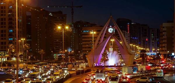 Dubai Uae Dec Clock Tower Roundabout Deira December 2017 Dubai — Stock Photo, Image