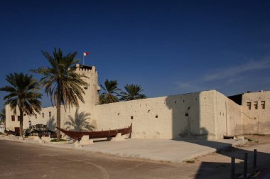 Umm Al Quwain 'deki müze kalesi. Birleşik Arap Emirlikleri, Orta Doğu