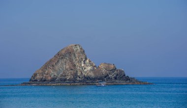 Fujeirah kıyıları, Uae Mart 2019.