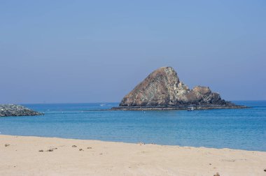 Fujeirah kıyıları, Uae Mart 2019.