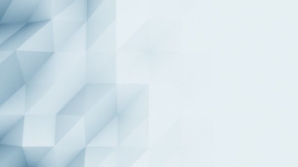 Abstraktní světle modré 3D polygonální pozadí pro moderní zprávy a předávky. 4k plynulá smyčka, Prorés — Stock video