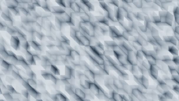 Modrý abstraktní polygonální moderní pohybové pozadí pro prezentace a sestavy. Diagonální čáry, 4k plynulá smyčka, Prory — Stock video