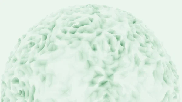 Sfondo a sfera verde basso poli bordo per relazioni e presentazioni moderne. Rendering 3D — Foto Stock