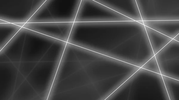 Abstrakte leuchtende graue Linien kreuzen den Hintergrund. 3D-Darstellung — Stockfoto