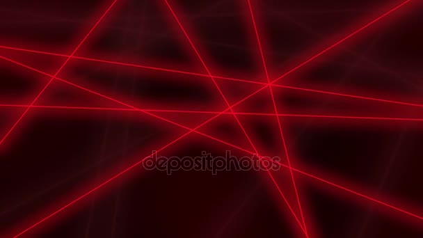 Хай-тек движения фон. Абстрактные красные линии пересечения. Бесшовная анимация цикла 4K — стоковое видео