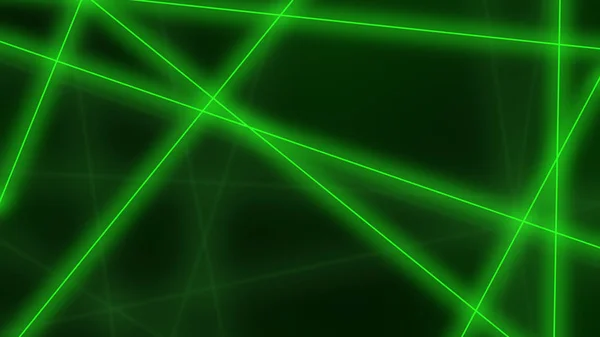 Hi-tech background. Cruzamentos de linhas verdes abstratas. Renderização 3D — Fotografia de Stock