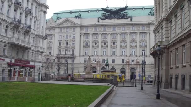 Wien, Österreich - Dezember, 24 steadicam aufnahmen der burghauptmannschaft osterreich. 4k-Video — Stockvideo