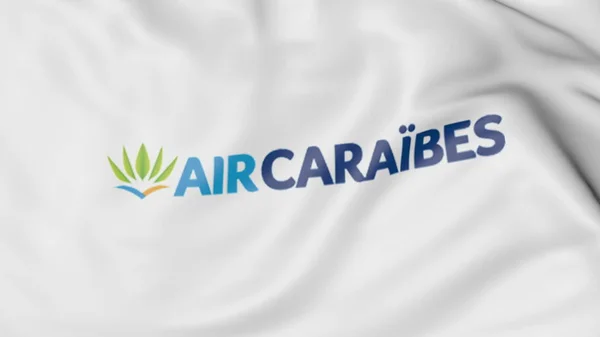 Bandeira acenando de Air Caraibes editorial renderização 3D — Fotografia de Stock