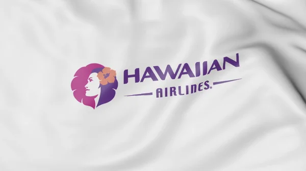 Flagge hawaiianischer Fluggesellschaften schwenken — Stockfoto