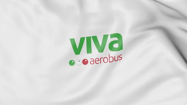 Mávání vlajkou Vivaaerobus redakční 3d vykreslování — Stock fotografie