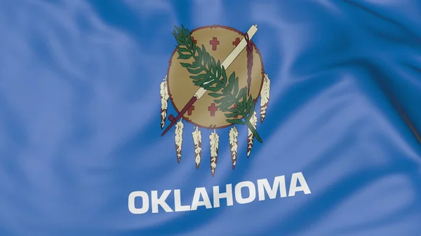 Drapeau de l'État de l'Oklahoma. rendu 3D — Photo