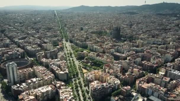 Barcelona vista aérea da cidade em um dia ensolarado