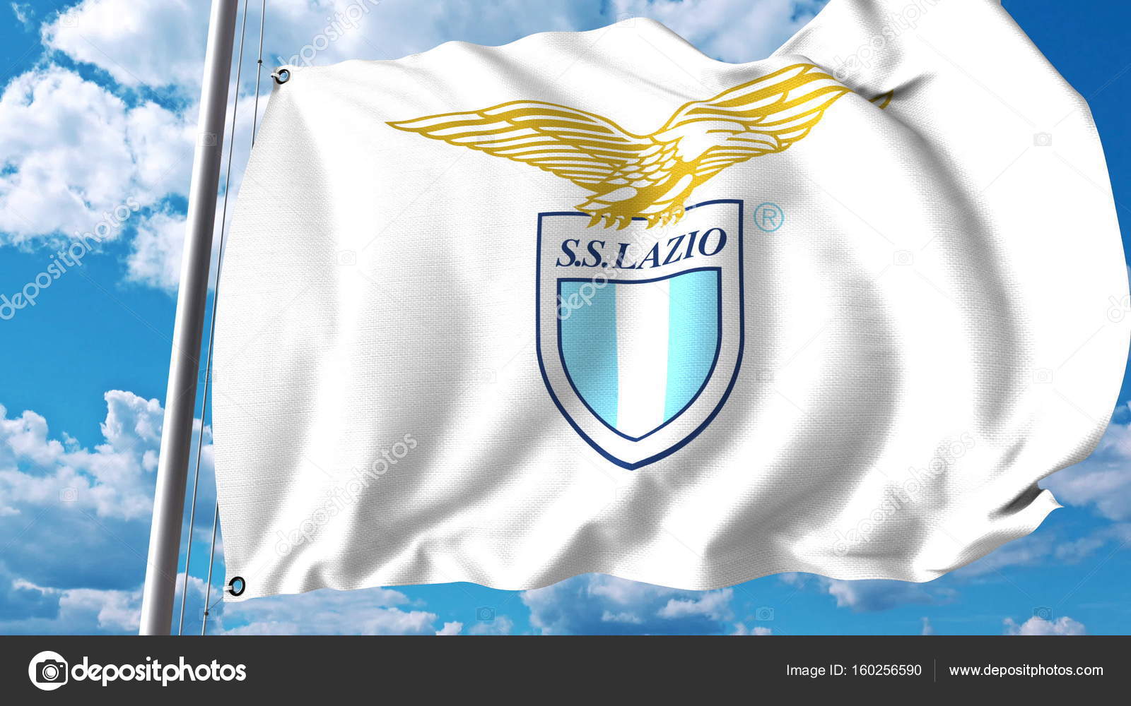 Waving Flag With Lazio Football Club Logo Editorial 3d Rendering Stock Editorial Photo C Alexeynovikov Waving Flag With Lazio Football Club Logo Editorial 3d Rendering Stock Editorial Photo C Alexeynovikov