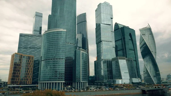 Moskou, Rusland - 25 juli 2017. De Moscow International Business Centre Mibc wolkenkrabbers — Stockfoto
