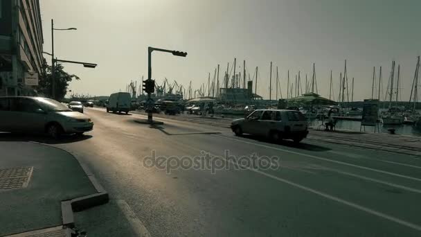 普拉，克罗地亚-2017 年 8 月 2 日。港口和码头的视图 — 图库视频影像