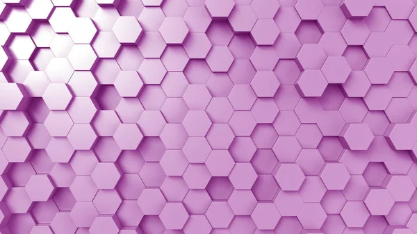 Фіолетовий шестикутний фон, 3D рендеринг — стокове фото