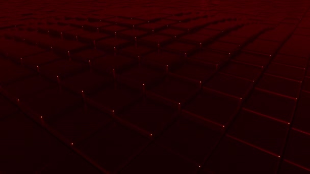 Fondo de movimiento de placas pulidas rojo oscuro abstracto, lazo sin costura — Vídeos de Stock