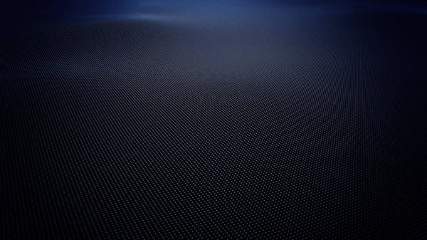 Abstraktní modré vlnité povrch vyroben z koule, 3d vykreslování — Stock fotografie
