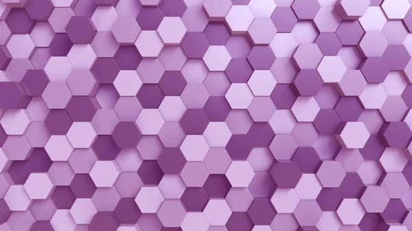 Фіолетовий фон шестикутників, 3D рендеринг — стокове фото