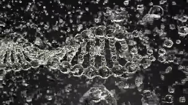 断裂 Dna 分子模型, 无缝回路 — 图库视频影像
