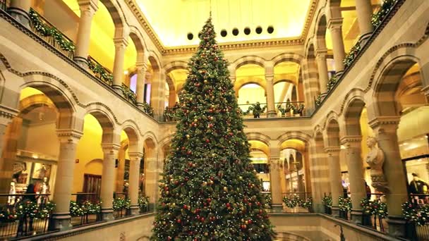 AMSTERDAM, NETHERLANDS  DECEMBER 25, 2017. Big decorated Christmas