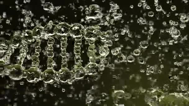 Žlutá transparentní model molekuly Dna — Stock video