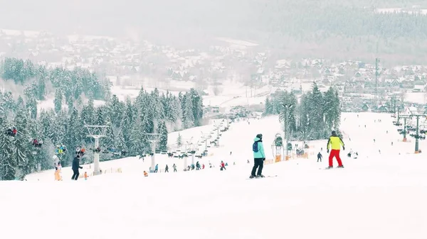 Mountain ski slope, Poland — Stock Photo, Image