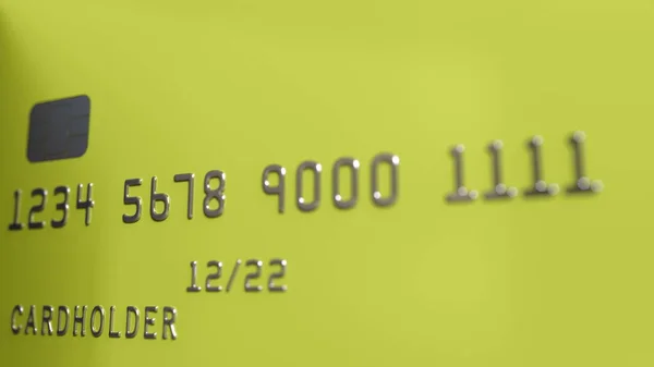 Yellow credit cards, 3D rendering — Stock Photo, Image