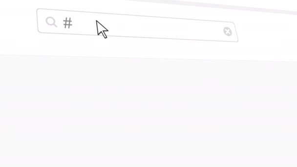 ソーシャル メディアを介してチュニス ハッシュタグ検索を投稿します。 — ストック動画
