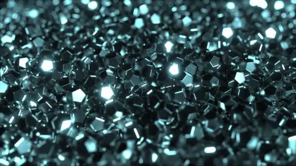 Cristaux de cyan brillants — Video