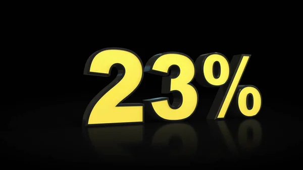 23% de renderização 3D — Fotografia de Stock