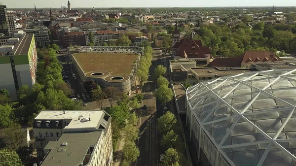 Vista aérea de la calle Leipzig, Alemania — Foto de Stock