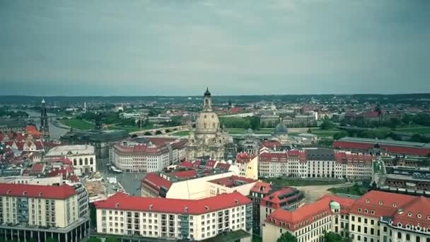 Toma aérea de Dresde, Alemania — Vídeos de Stock