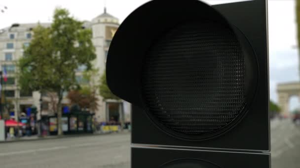 赤信号のハートシンボル。概念的な3Dアニメーション — ストック動画