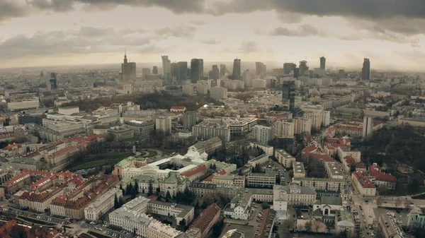 Foto aérea de Varsovia, Polonia — Foto de Stock