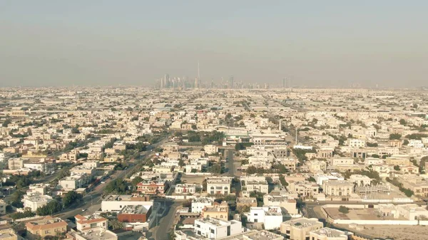 Dubai şehir manzarasının hava görüntüsü, Uae — Stok fotoğraf