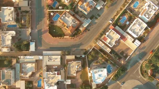Flygfoto av bostadsområde i Dubai, Uae — Stockvideo