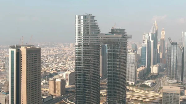 Ντουμπάι, Ηνωμένα Αραβικά Εμιράτα - 30 Δεκεμβρίου 2019. Αεροφωτογραφία της διεύθυνσης Sky View Hotel — Φωτογραφία Αρχείου