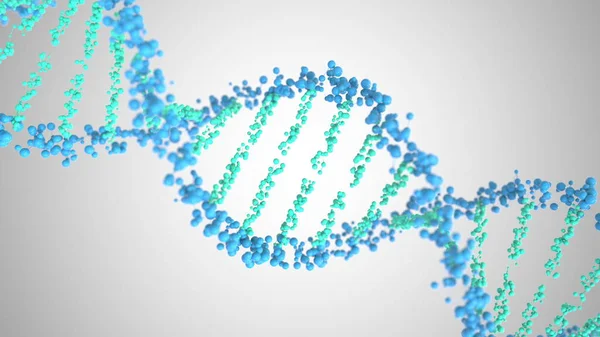 DNA分子ヘリックス3Dレンダリング — ストック写真