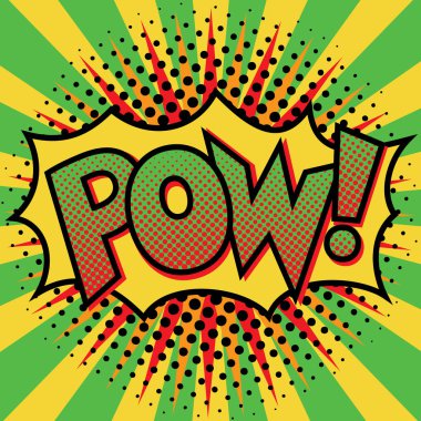Pop Art Pow! Metin tasarım
