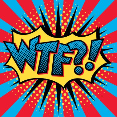 Pop Art Wtf?! Metin tasarım