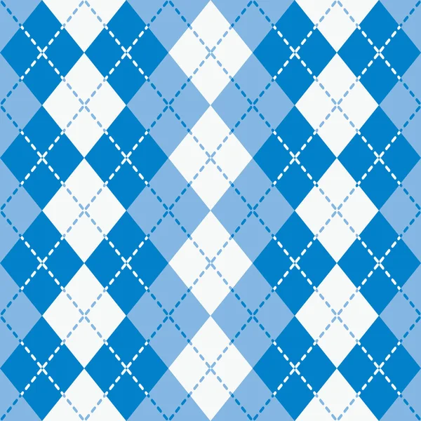 Dashed Argyle in Blue and White Royalty Free Stock Illustrations