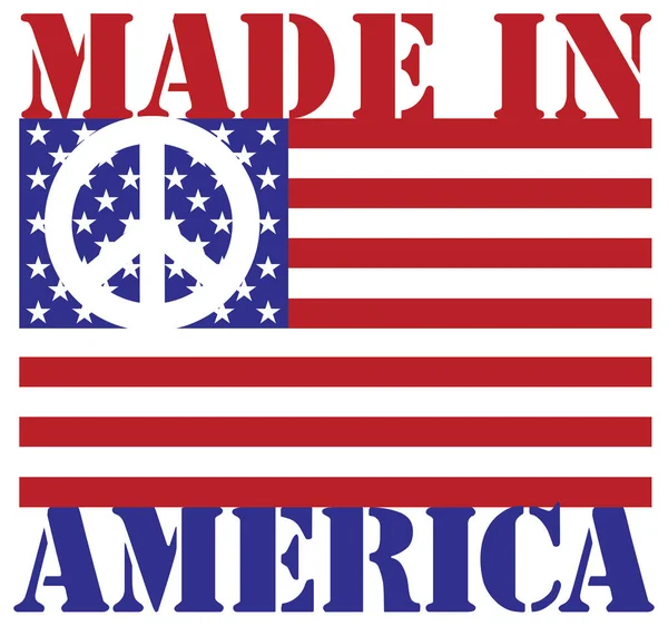 Made in America Peace Stock Vector