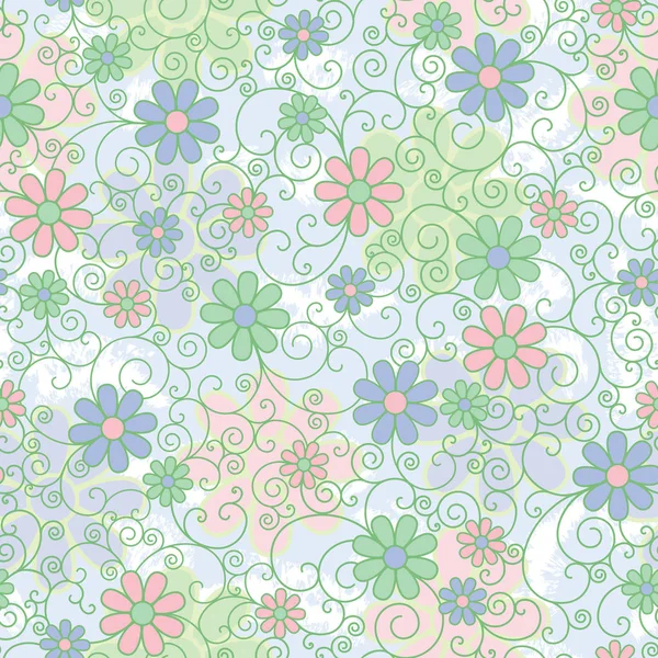 Filigree floral pastel — Image vectorielle