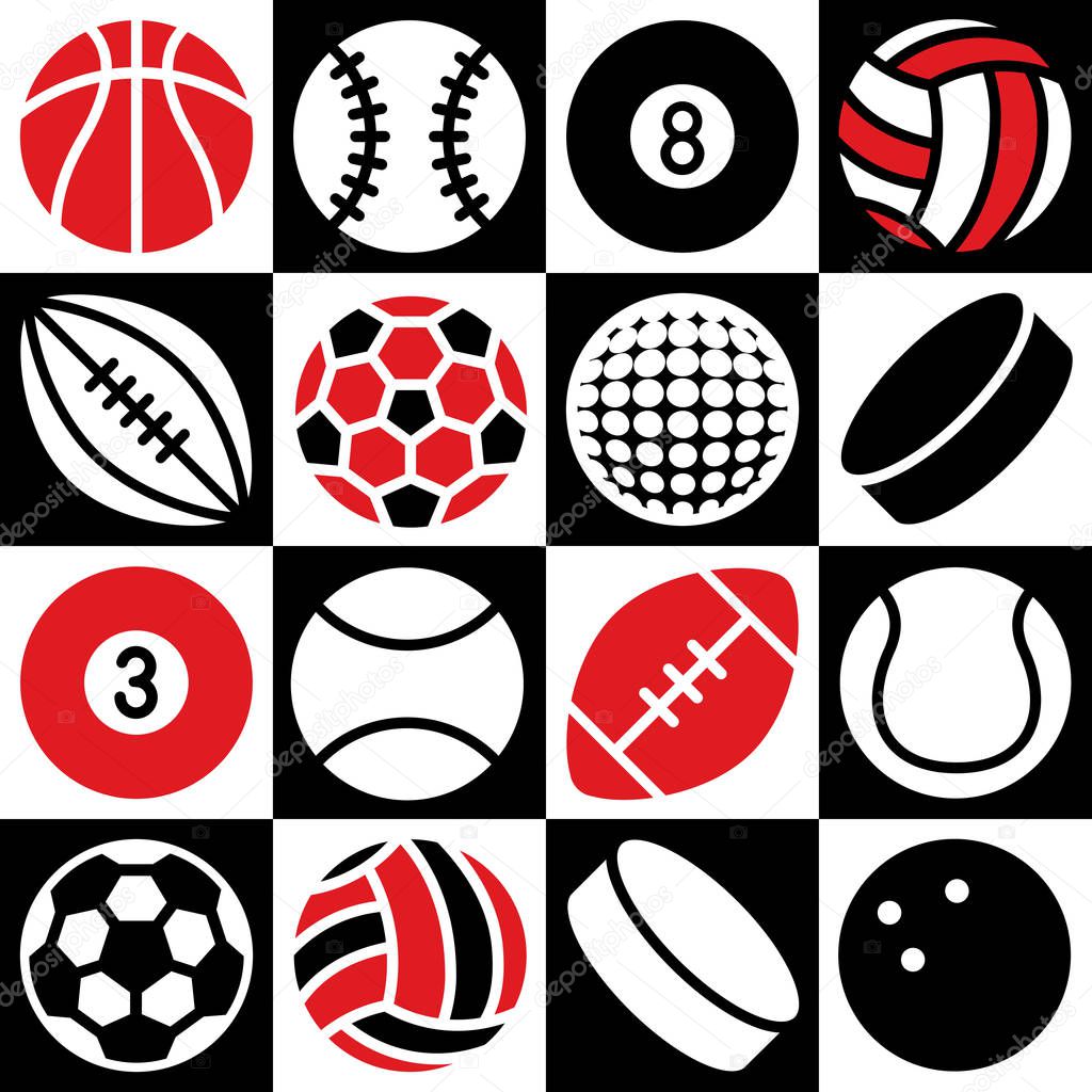 Sport Ball Checkerboard