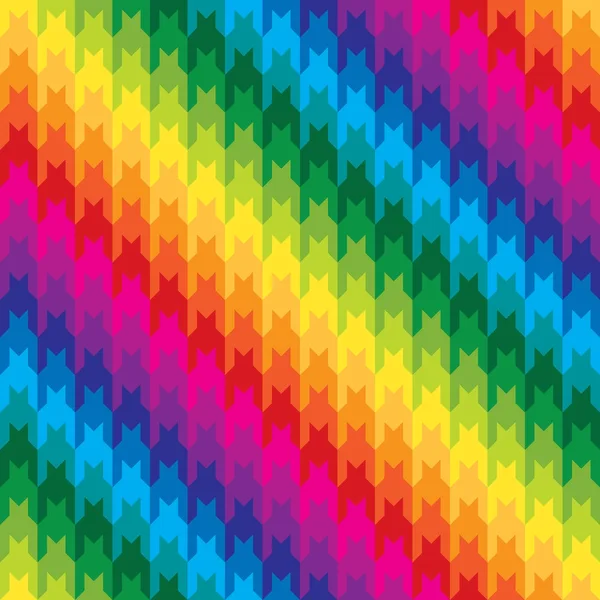 Classic Hounds Tooth in Rainbow Colors Stock Illustration