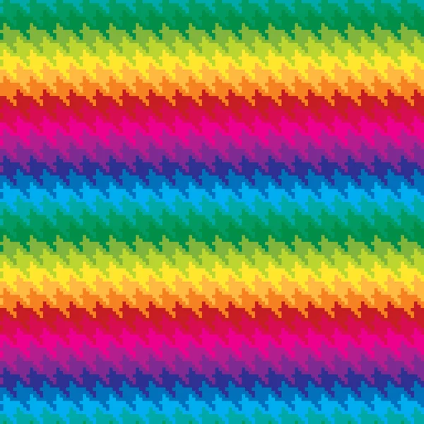 Pixel Mastini dente in colori arcobaleno — Vettoriale Stock