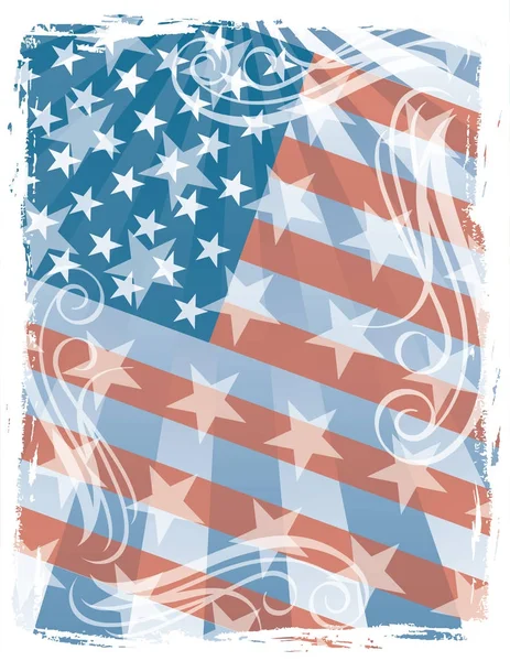 Φόντο αμερικανική σημαία Royalty Free Εικονογραφήσεις Αρχείου